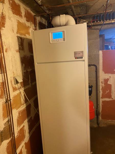 Mise en service d'une chaudière gaz à condensation FRISQUET PRESTIGE 20Kw à VINZELLE